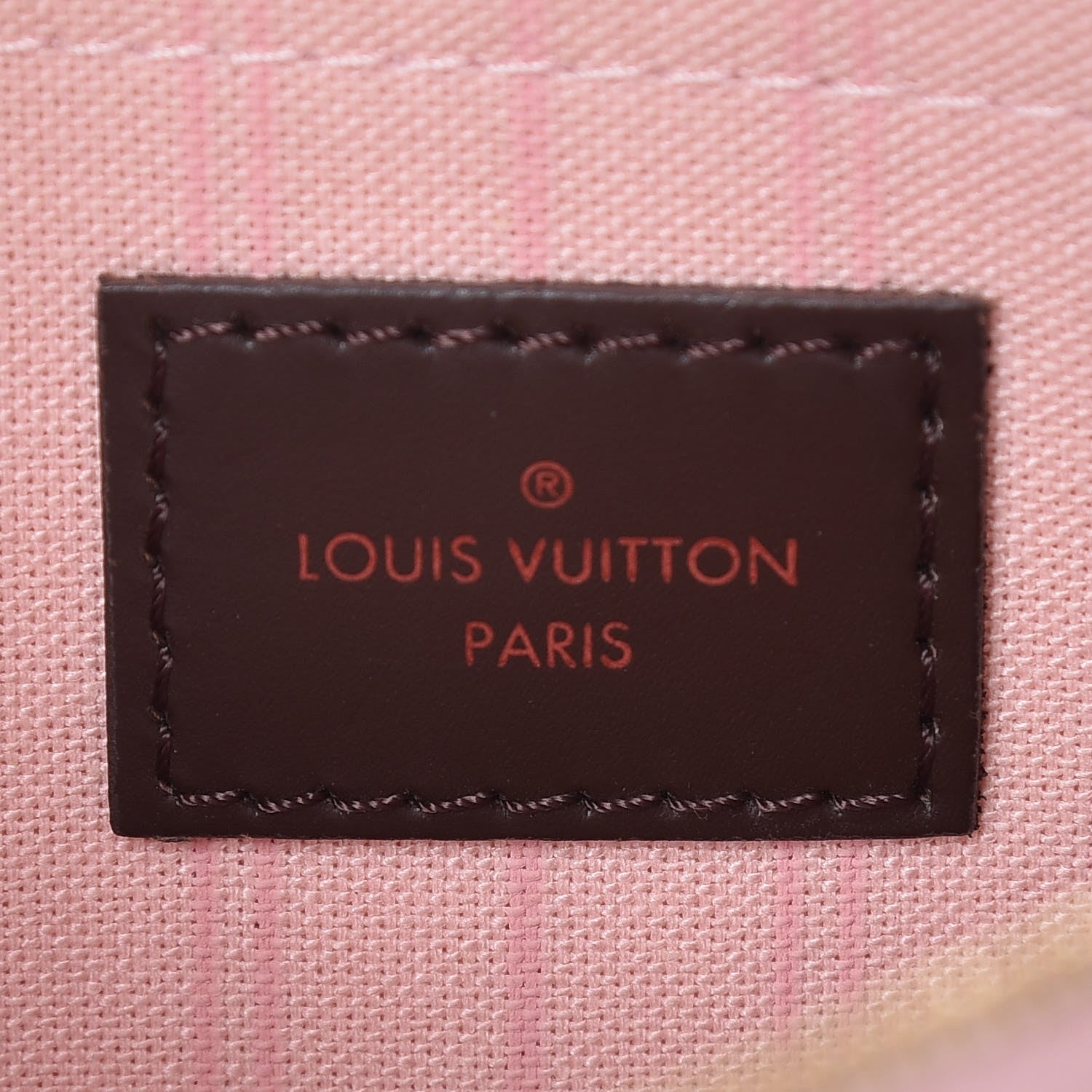 Louis Vuitton Damier Ebene Neverfull MM GM Pochette Rose Ballerine 6 of 8