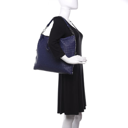 Bottega Veneta Nappa Intrecciato Medium Convertible Tote Atlantic 2 of 9