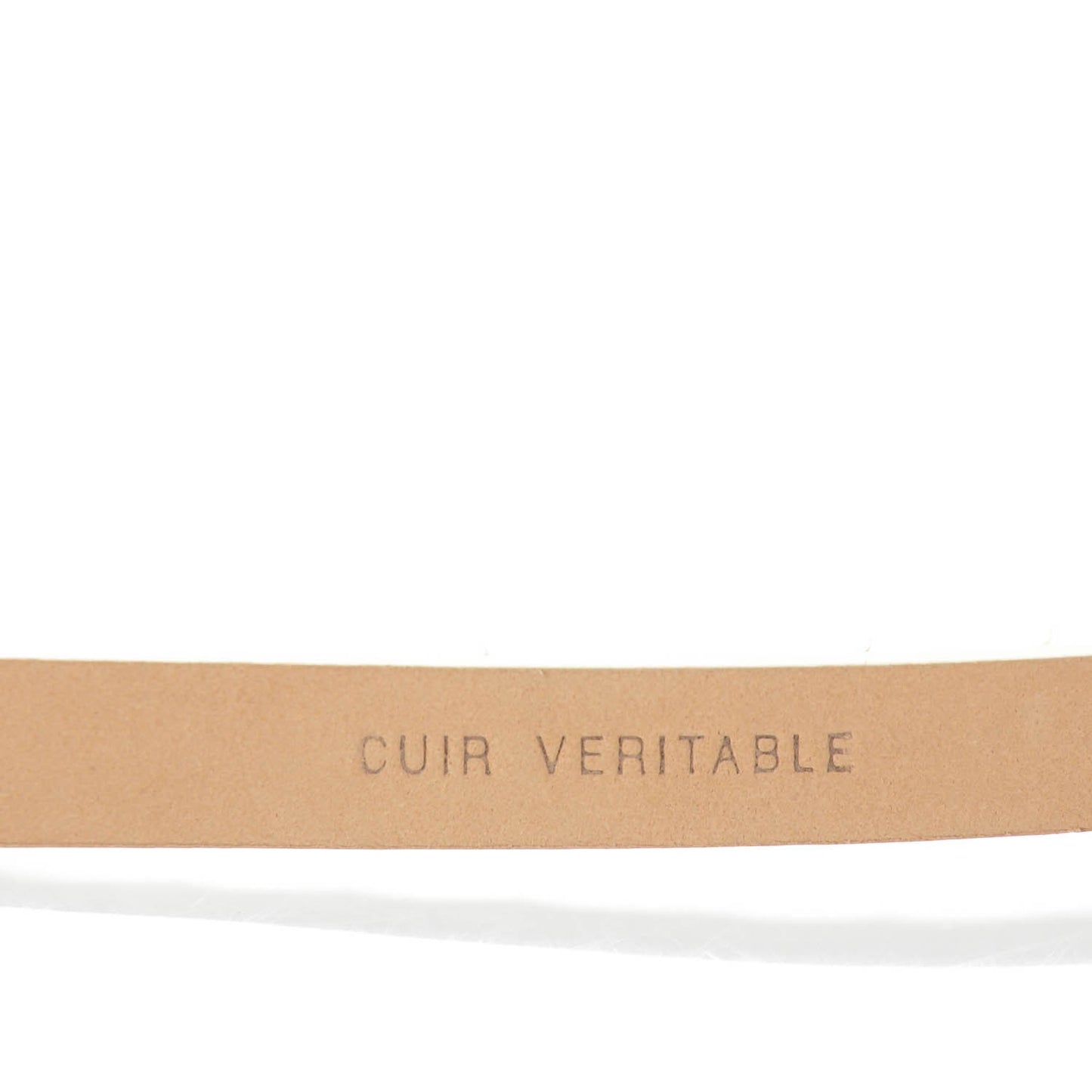 Python CC Logo Skinny Belt 90 36 White