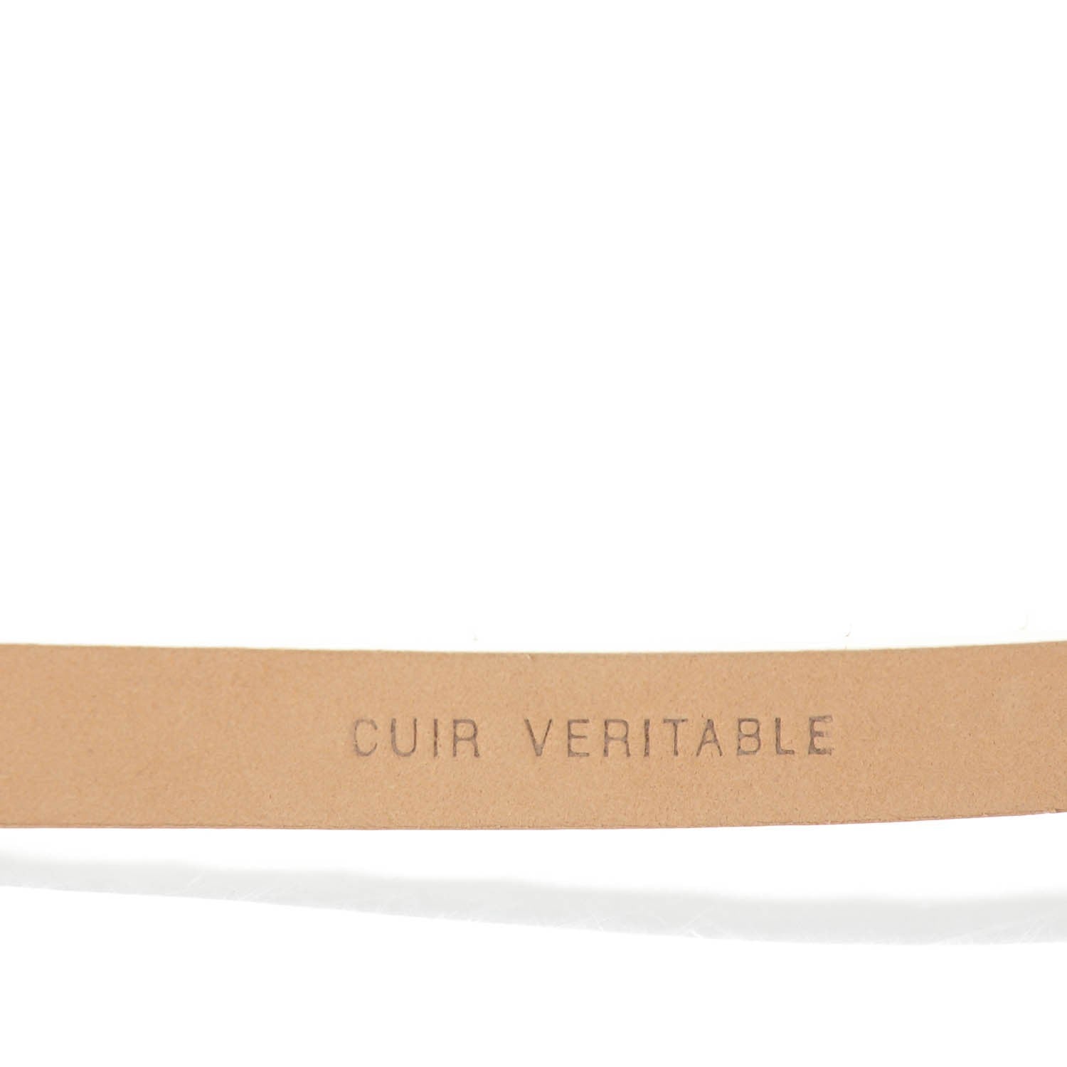 Chanel Python CC Logo Skinny Belt 90 36 White 6 of 7