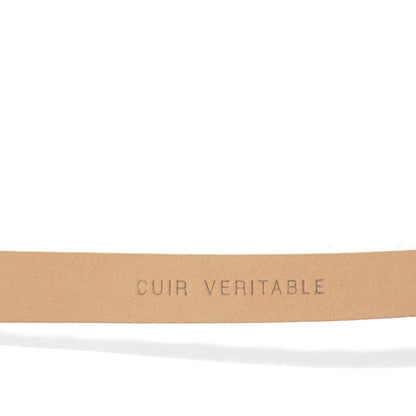 Chanel Python CC Logo Skinny Belt 90 36 White 6 of 7
