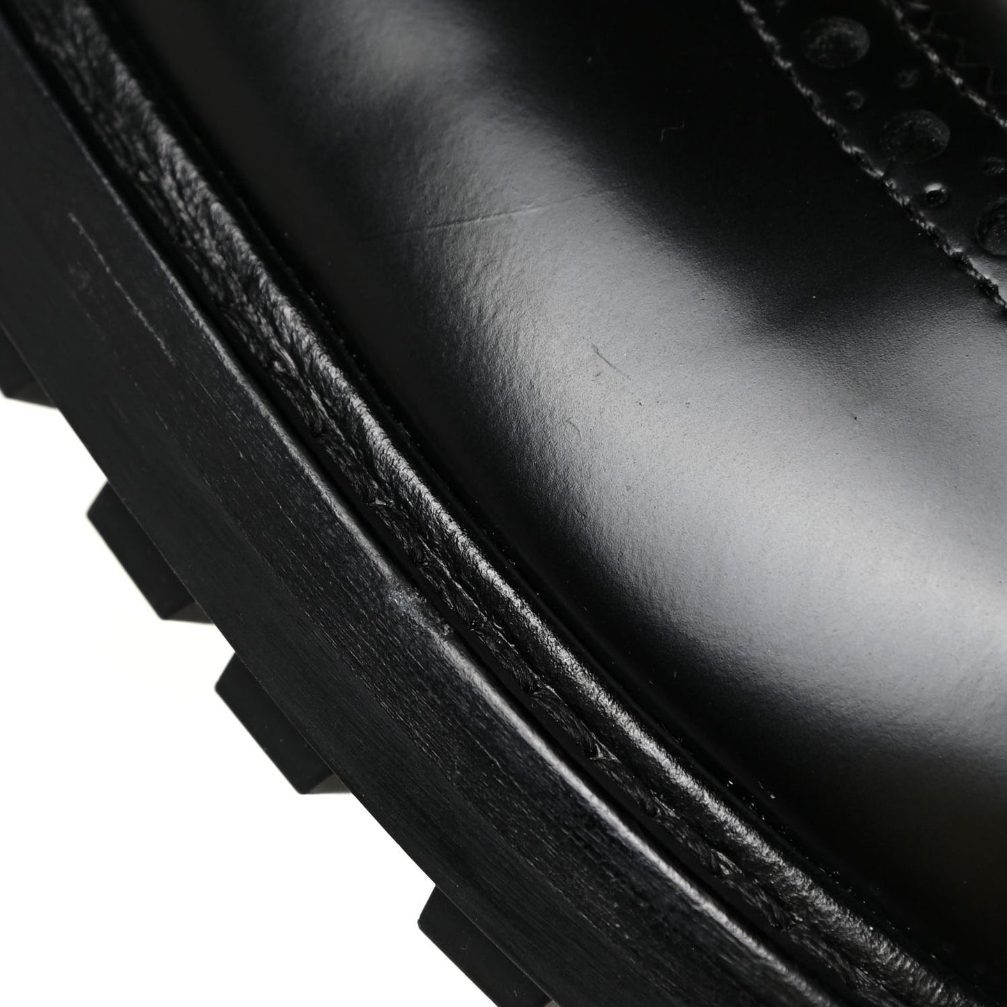 Calfskin Tartan D-Order Low Boot 39.5 Black White