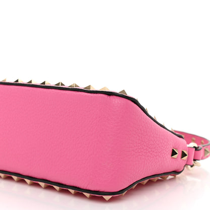 Valentino Garavani Pebbled Calfskin Small Rockstud Flip Lock Shoulder Bag Dawn Pink 7 of 7