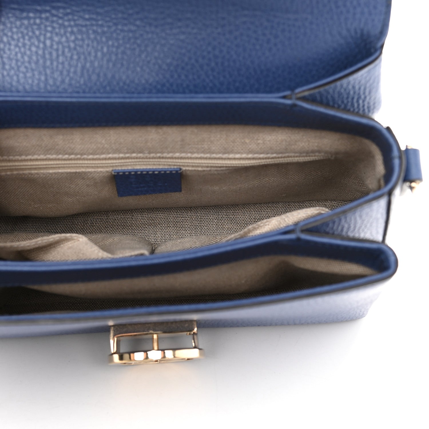 Gucci Dollar Calfskin Interlocking G Top Handle Shoulder Bag Caspian 4 of 11