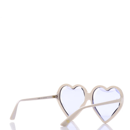 Gucci Hollywood Forever Heart Sunglasses GG0360S White 4 of 7