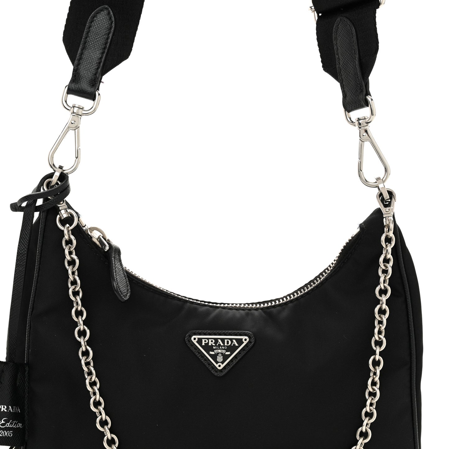 Nylon Re-Edition 2005 Shoulder Bag Black