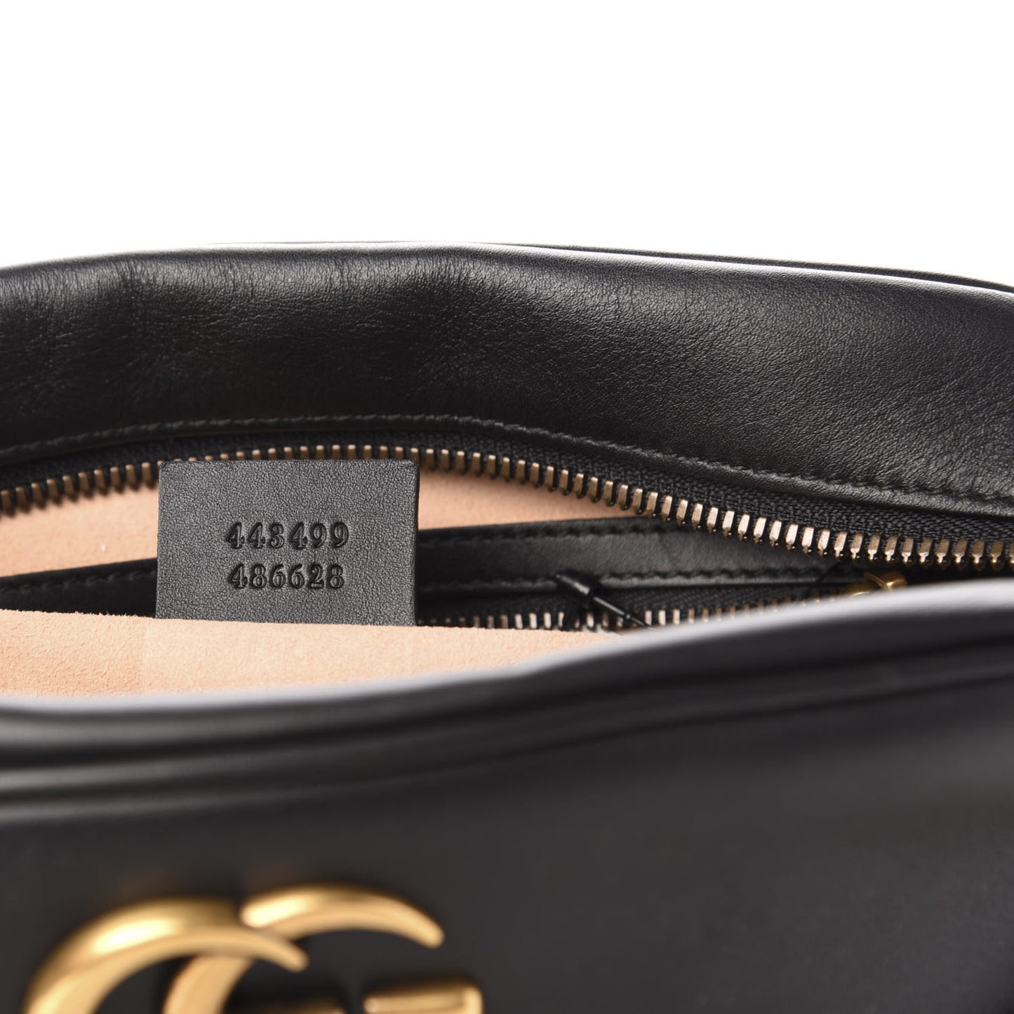 Calfskin Matelasse Medium GG Marmont Chain Shoulder Bag Black