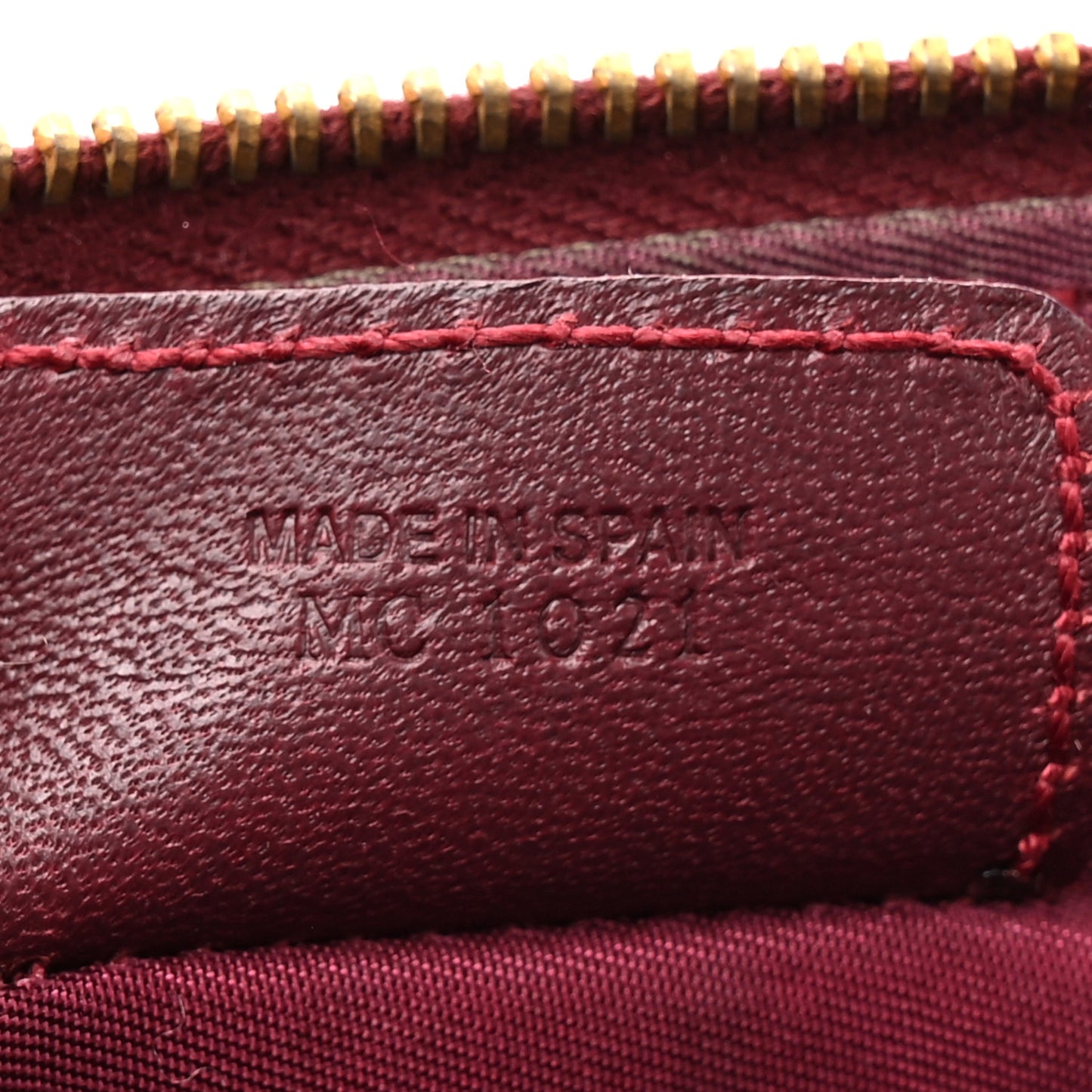 Monogram Mini Saddle Pochette Burgundy