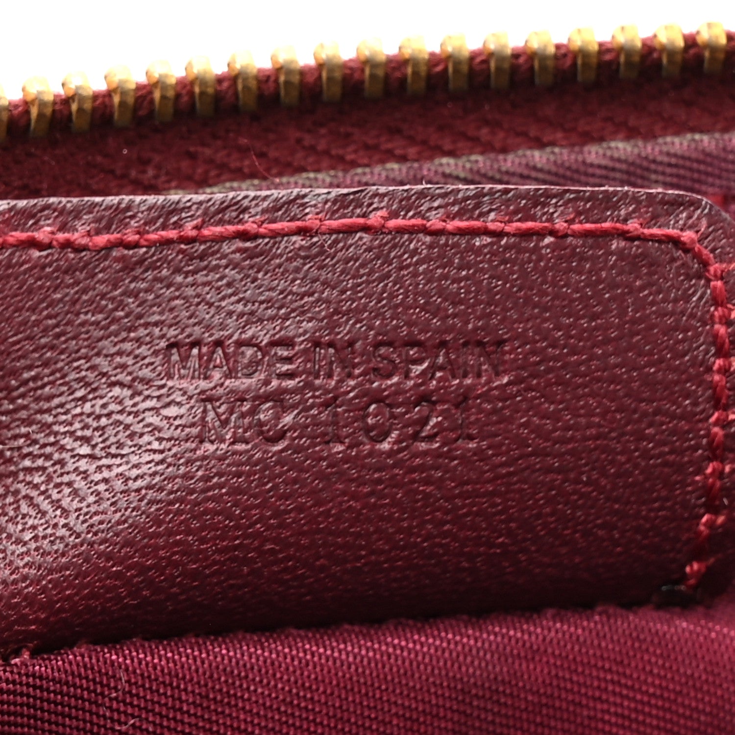 Christian Dior Monogram Mini Saddle Pochette Burgundy 7 of 12