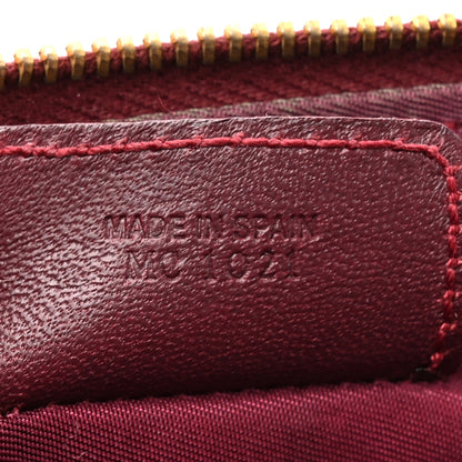 Christian Dior Monogram Mini Saddle Pochette Burgundy 7 of 12