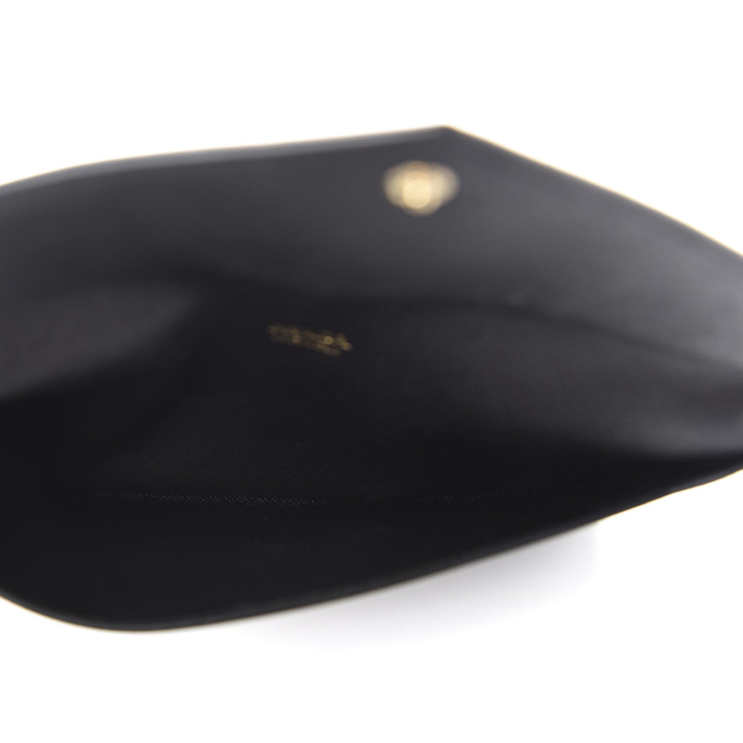 Saffiano Letter Envelope Wallet Black
