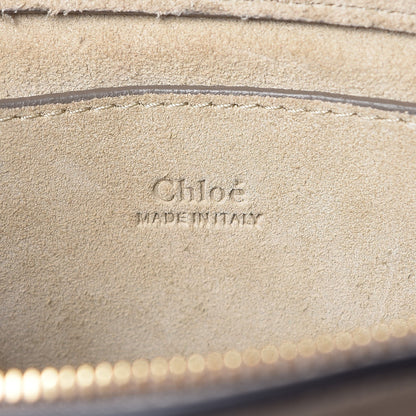Chloe Smooth Calfskin Suede Patchwork Studded Small Pixie Bag Motty Grey 6 of 9