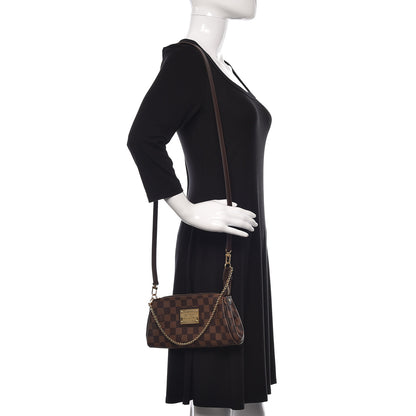 Louis Vuitton Damier Ebene Eva Clutch 2 of 10