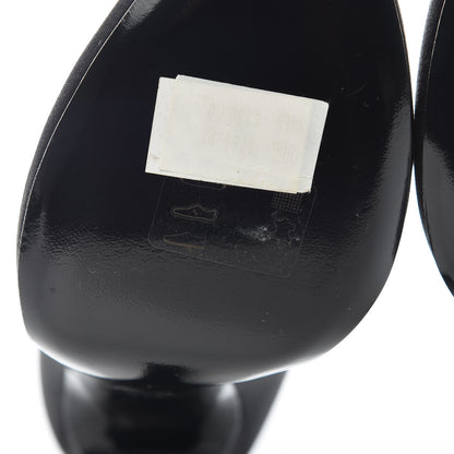 Chanel Satin CC Pumps 36.5 Black 6 of 10
