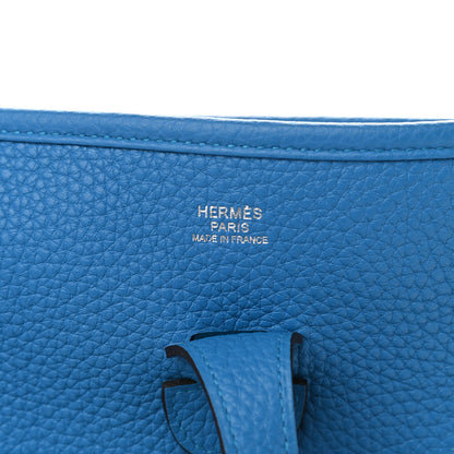Hermes Taurillon Clemence Evelyne III PM Bleu Zanzibar 5 of 8