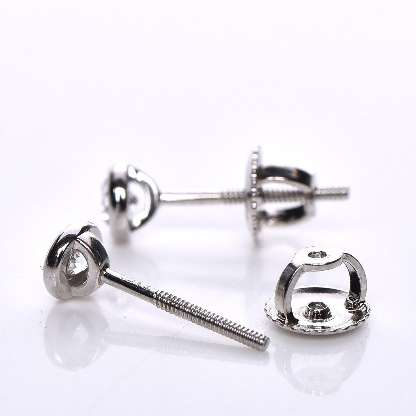 Platinum Diamond .34ctw Elsa Peretti Diamonds By The Yard Earrings