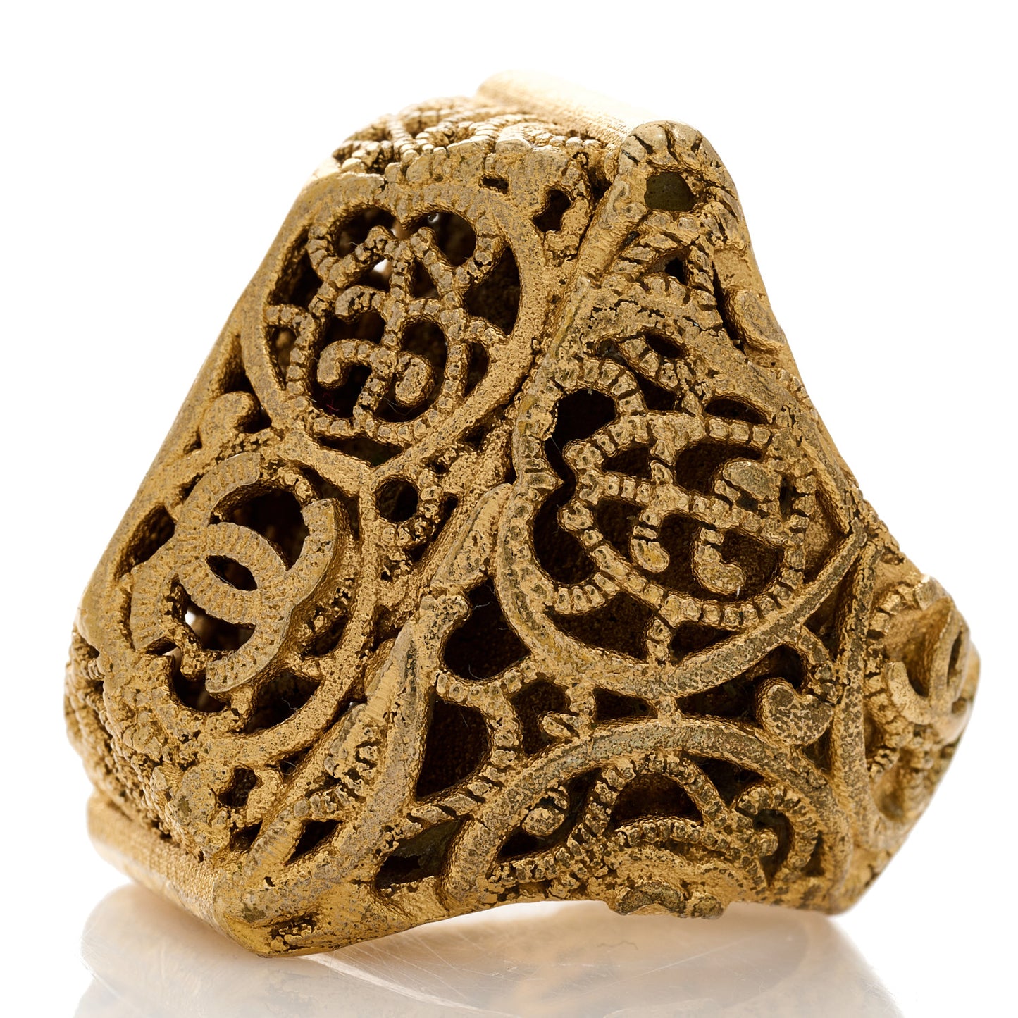 Baroque CC Ring 52 6 Gold