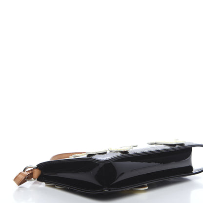 Louis Vuitton Vernis Lexington Fleurs Pochette Black 3 of 9