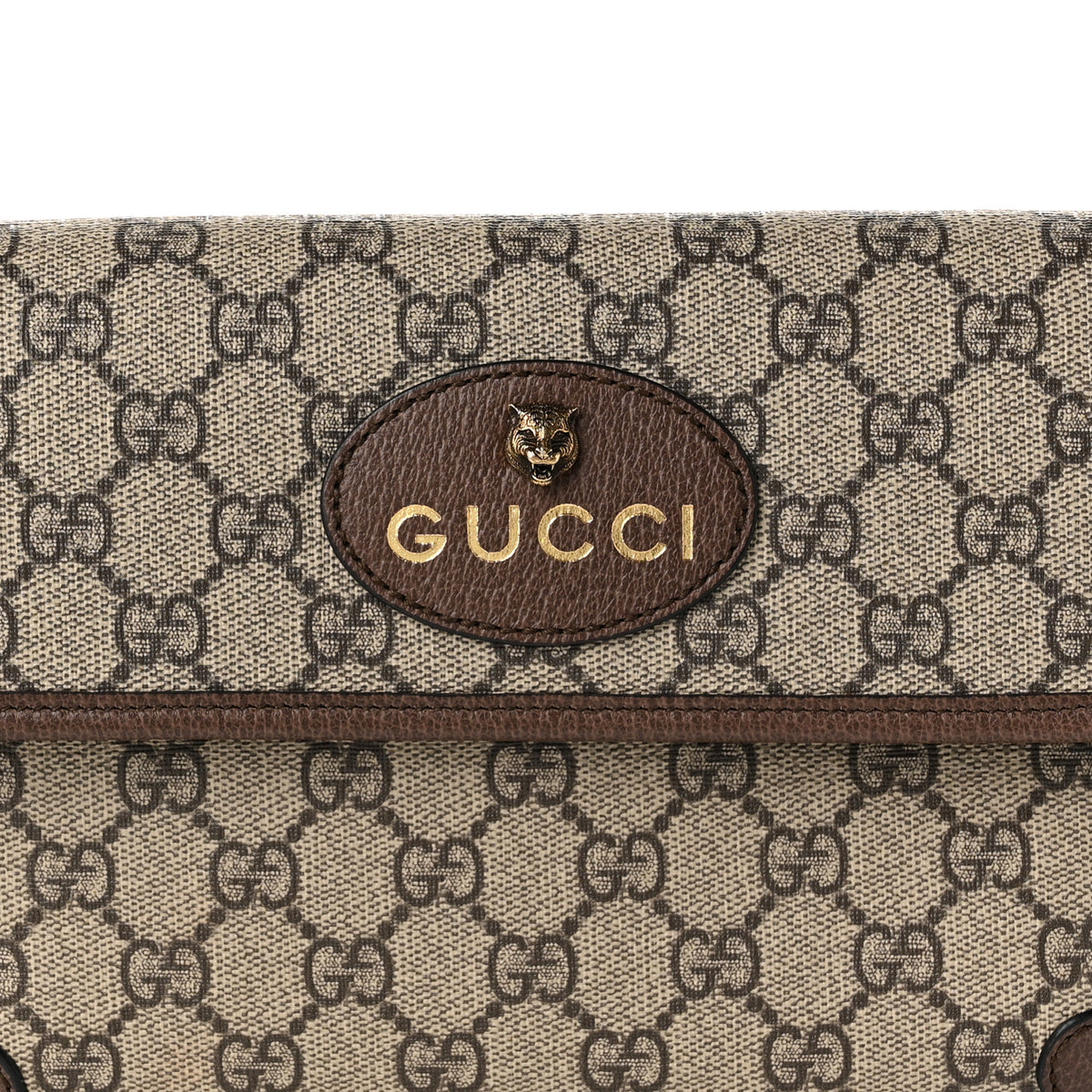 Gucci GG Supreme Monogram Neo Vintage Web Belt Bag Brown 7 of 9