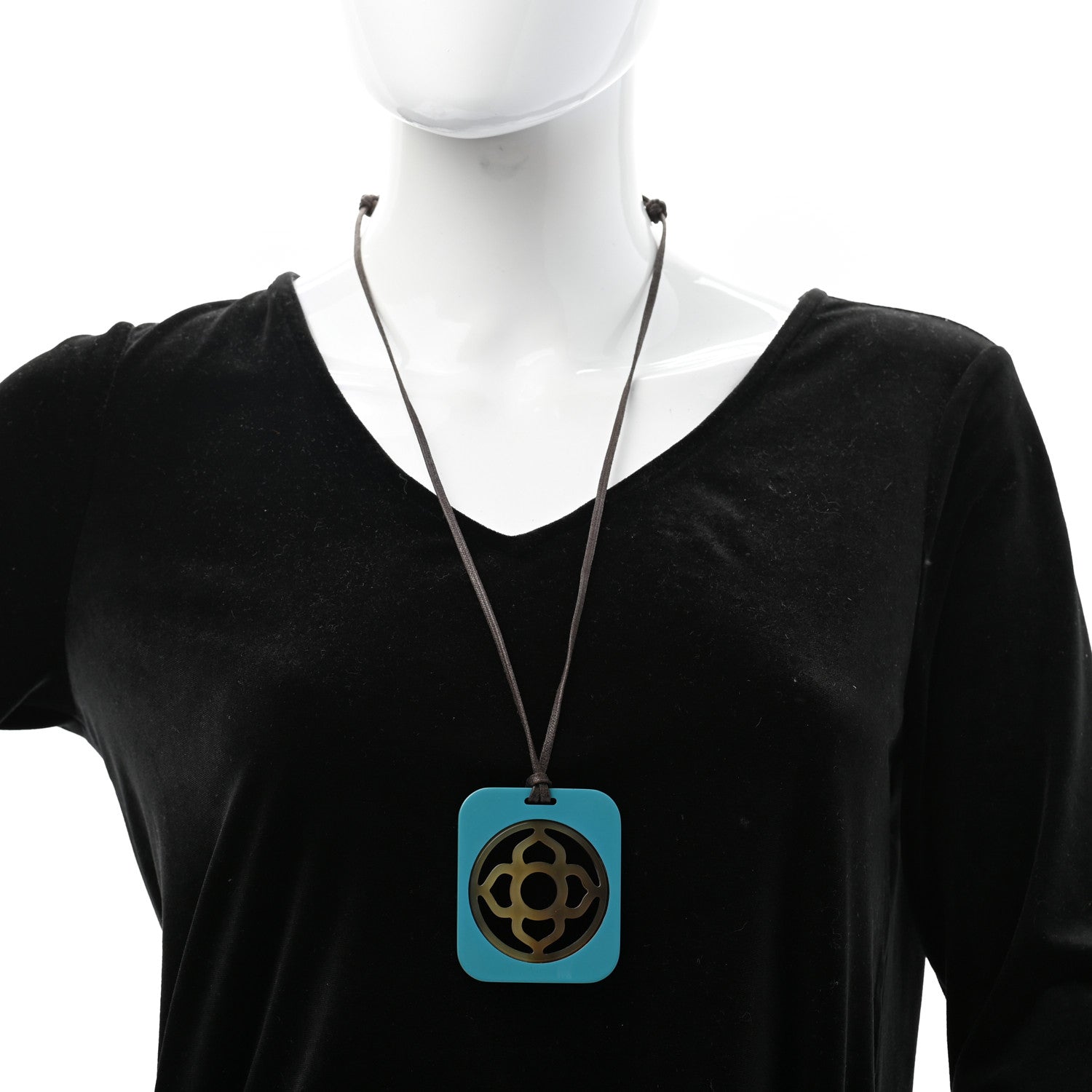Hermes Buffalo Horn Lacquer Necklace 2 of 6