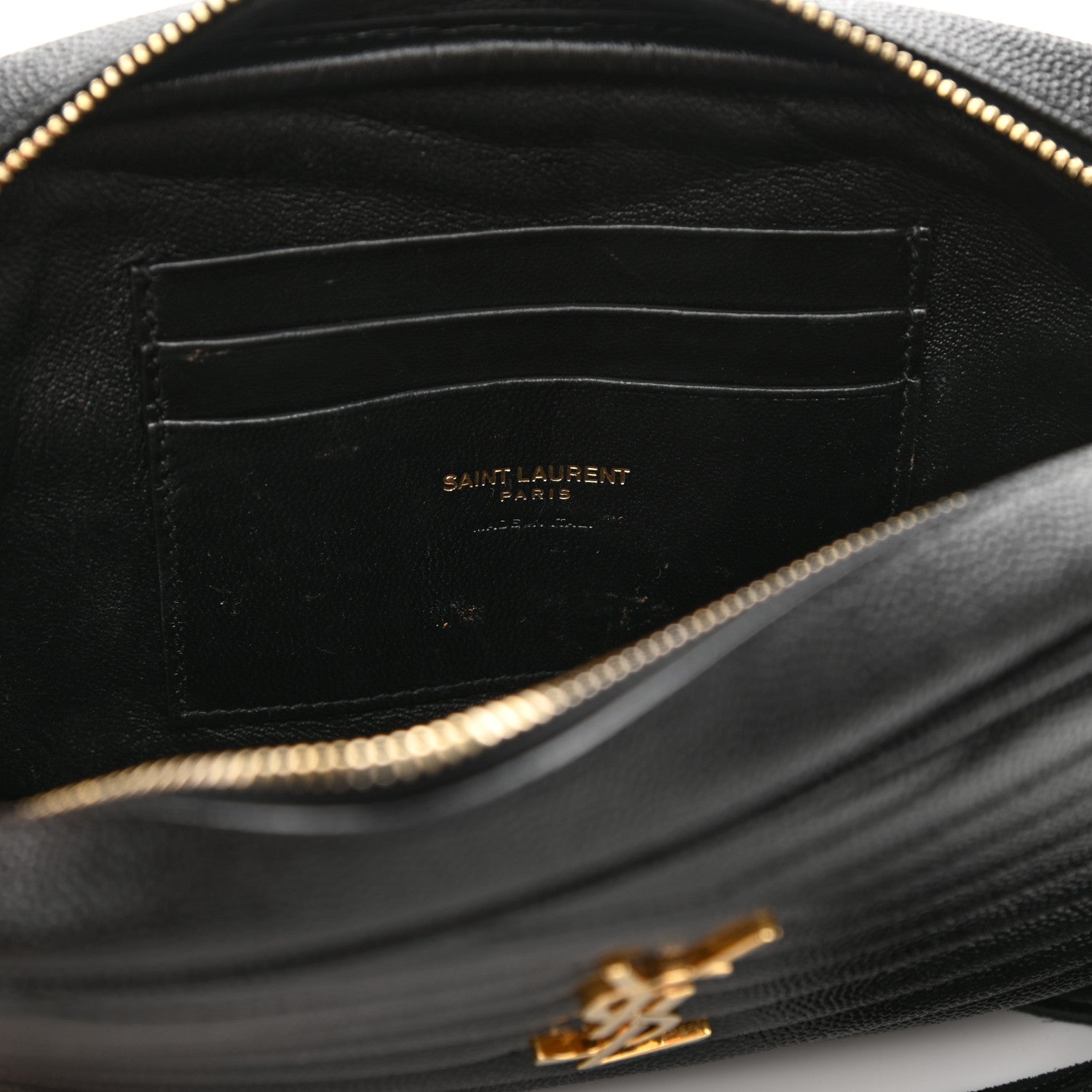 Saint Laurent Grain De Poudre Matelasse Monogram Mini Lou Camera Bag Black 6 of 8
