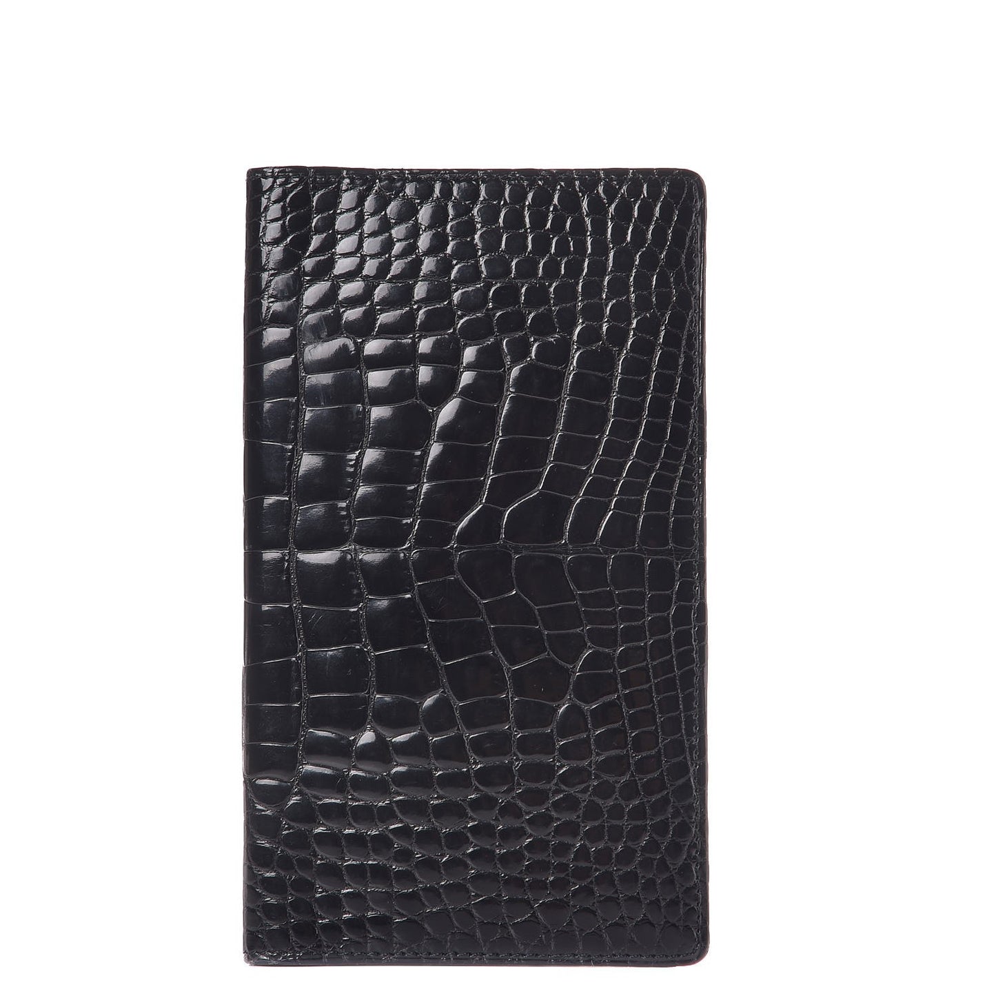 Alligator Checkbook Wallet Black