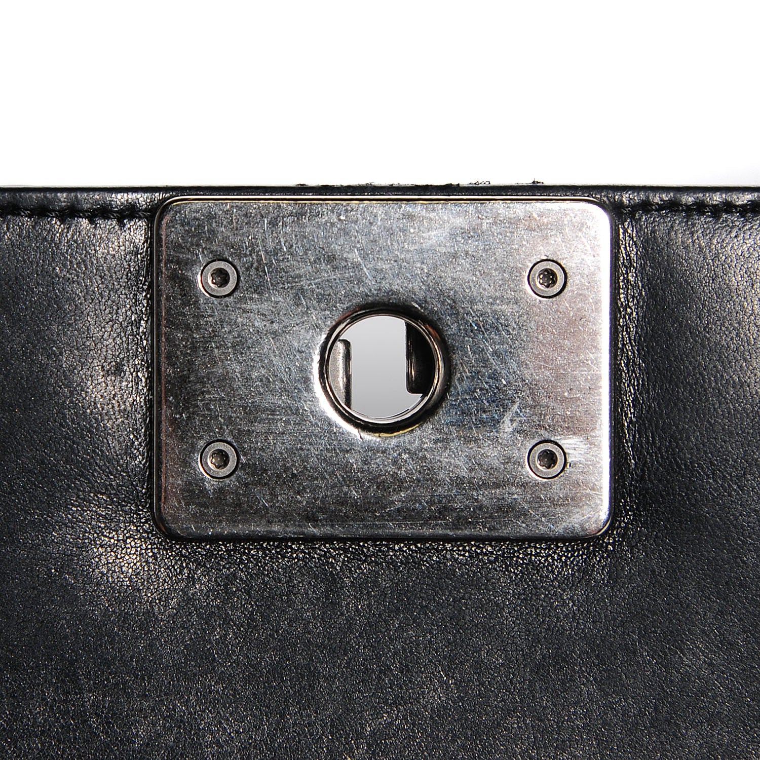 Chanel Lambskin Quilted Medium Boy Flap Black 6 of 9