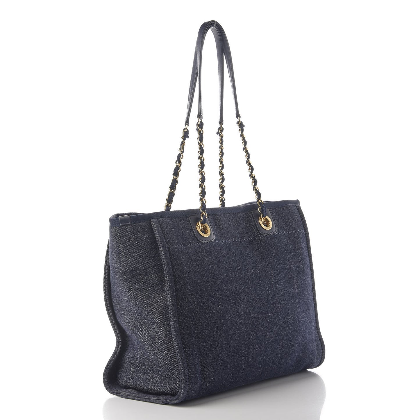 Denim Small Deauville Tote Dark Blue