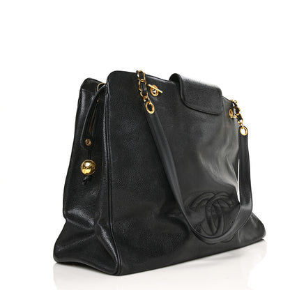 Chanel Caviar XL Weekender Bag Black 3 of 9