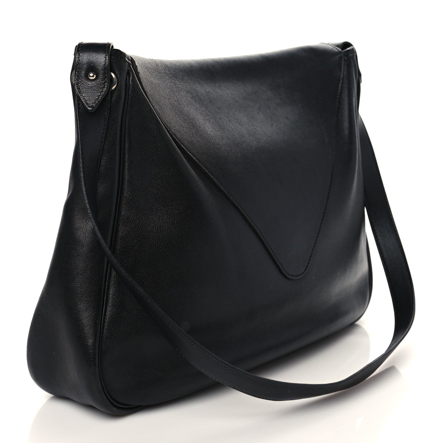 Hermes Lambskin Christine Black 2 of 7