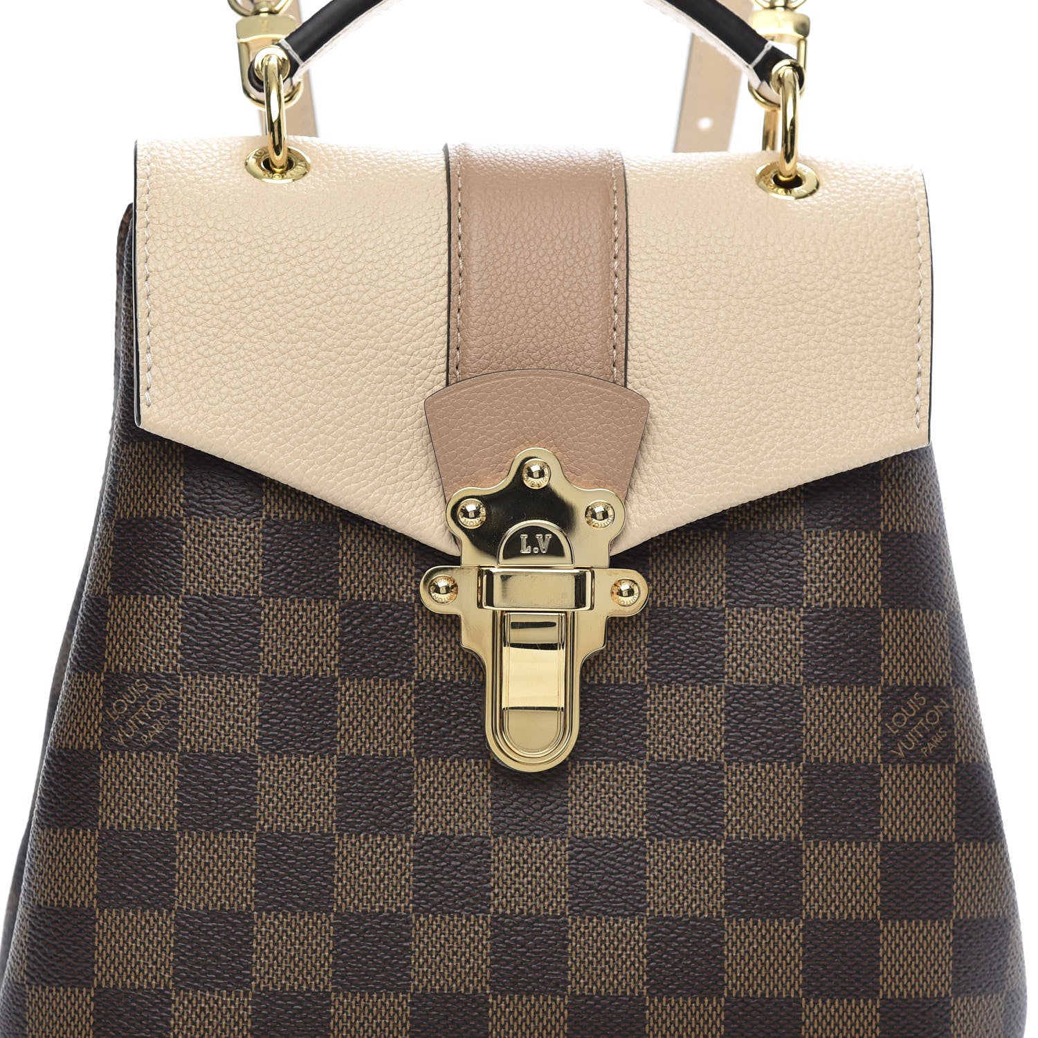 Louis Vuitton Damier Ebene Clapton Backpack Creme 9 of 9