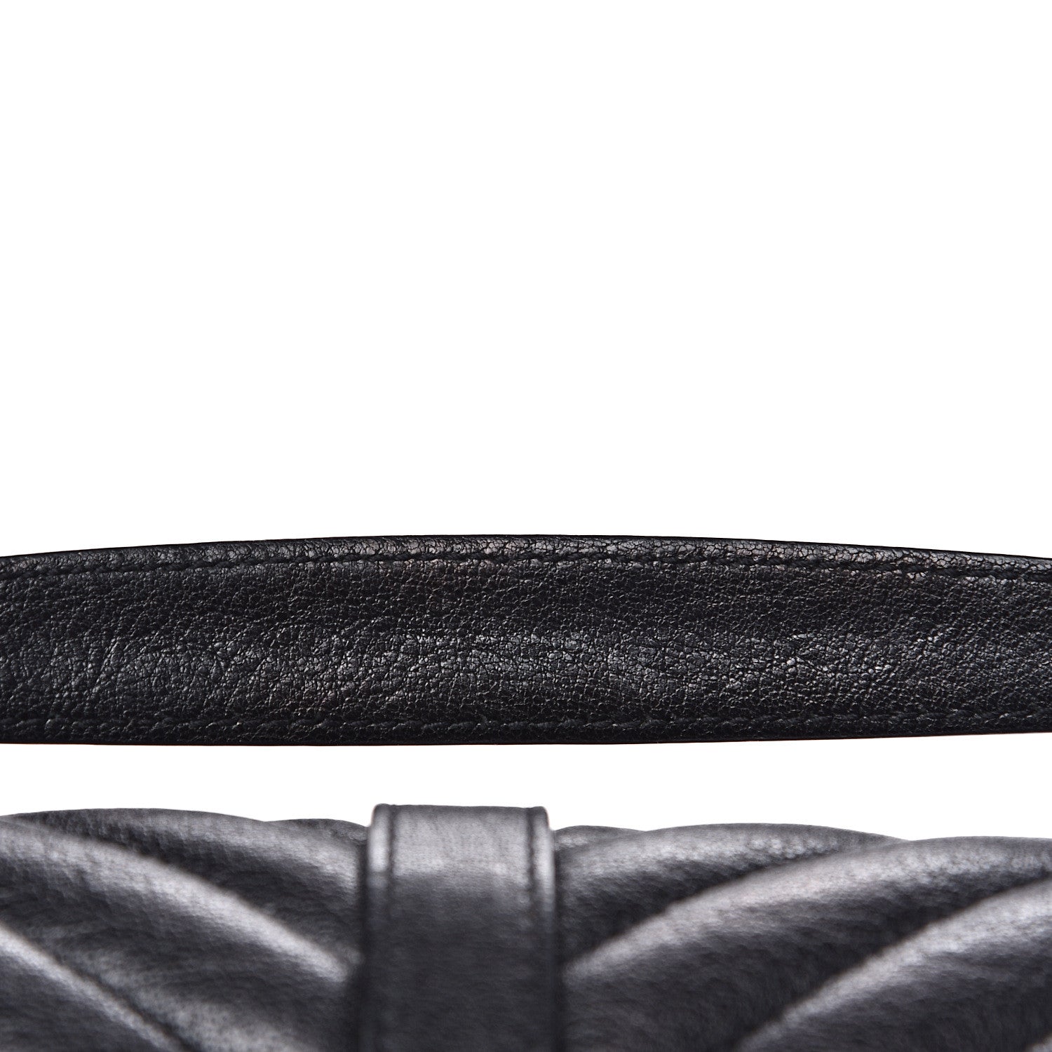 Saint Laurent Sheepskin Matelasse Chevron Monogram Medium College Bag Black 10 of 12