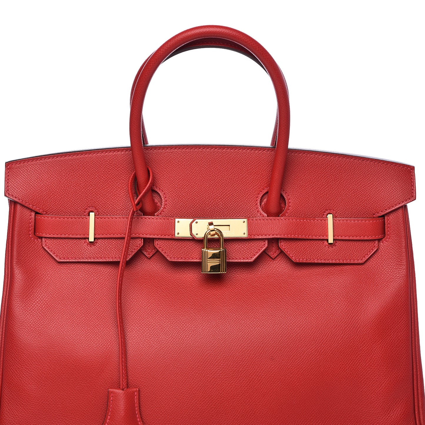 Epsom Birkin 35 Rouge Casaque