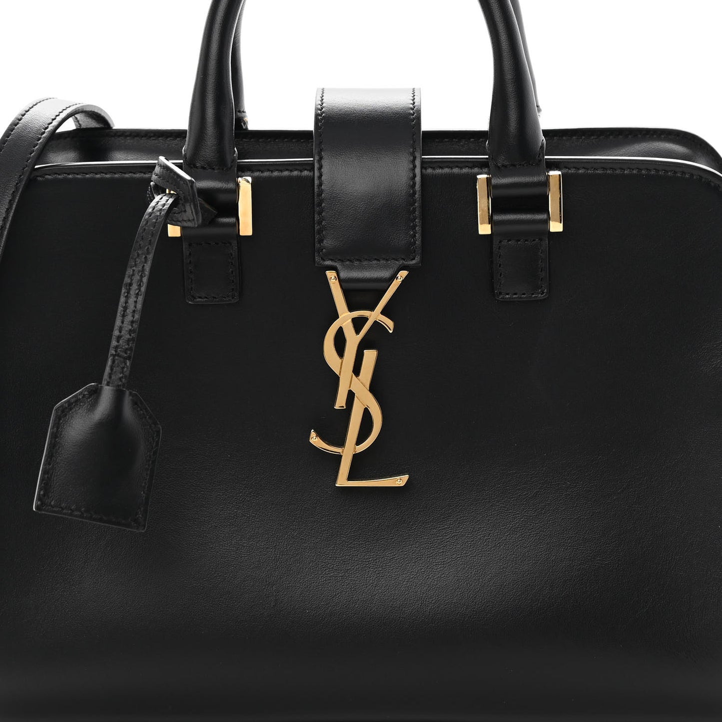 Calfskin Monogram Baby Cabas Black