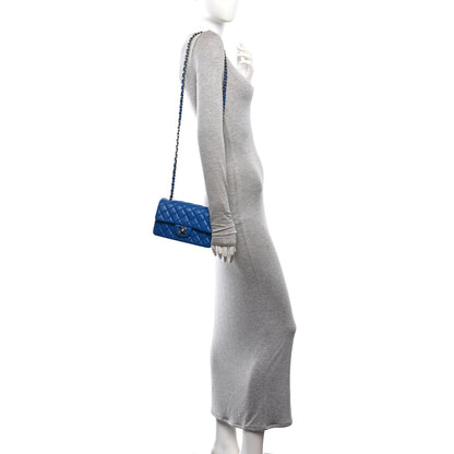 Chanel Lambskin Quilted Mini Rectangular Flap Blue 2 of 10