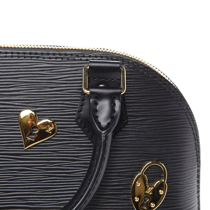 Louis Vuitton Epi Love Lock Alma BB Black 11 of 14
