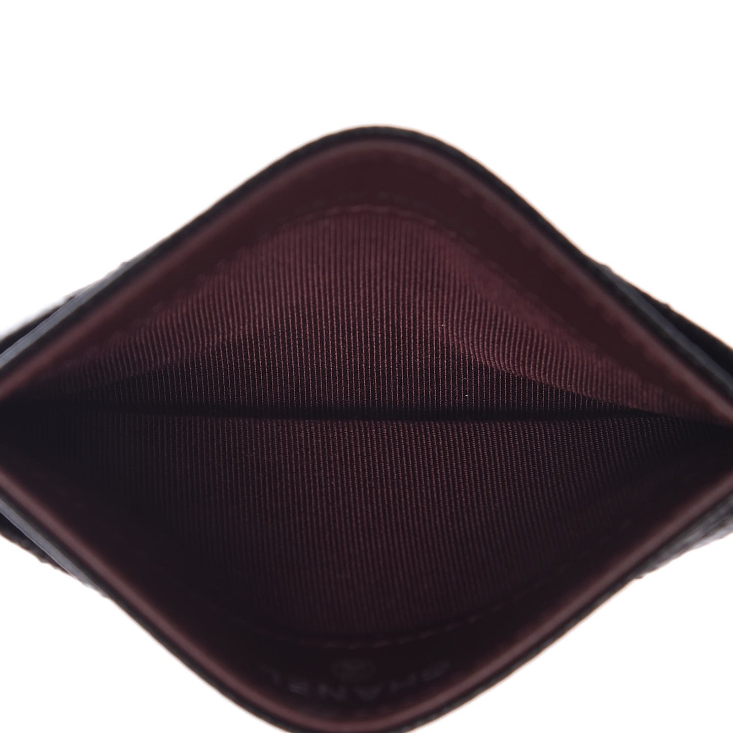 Caviar Quilted Card Holder Black