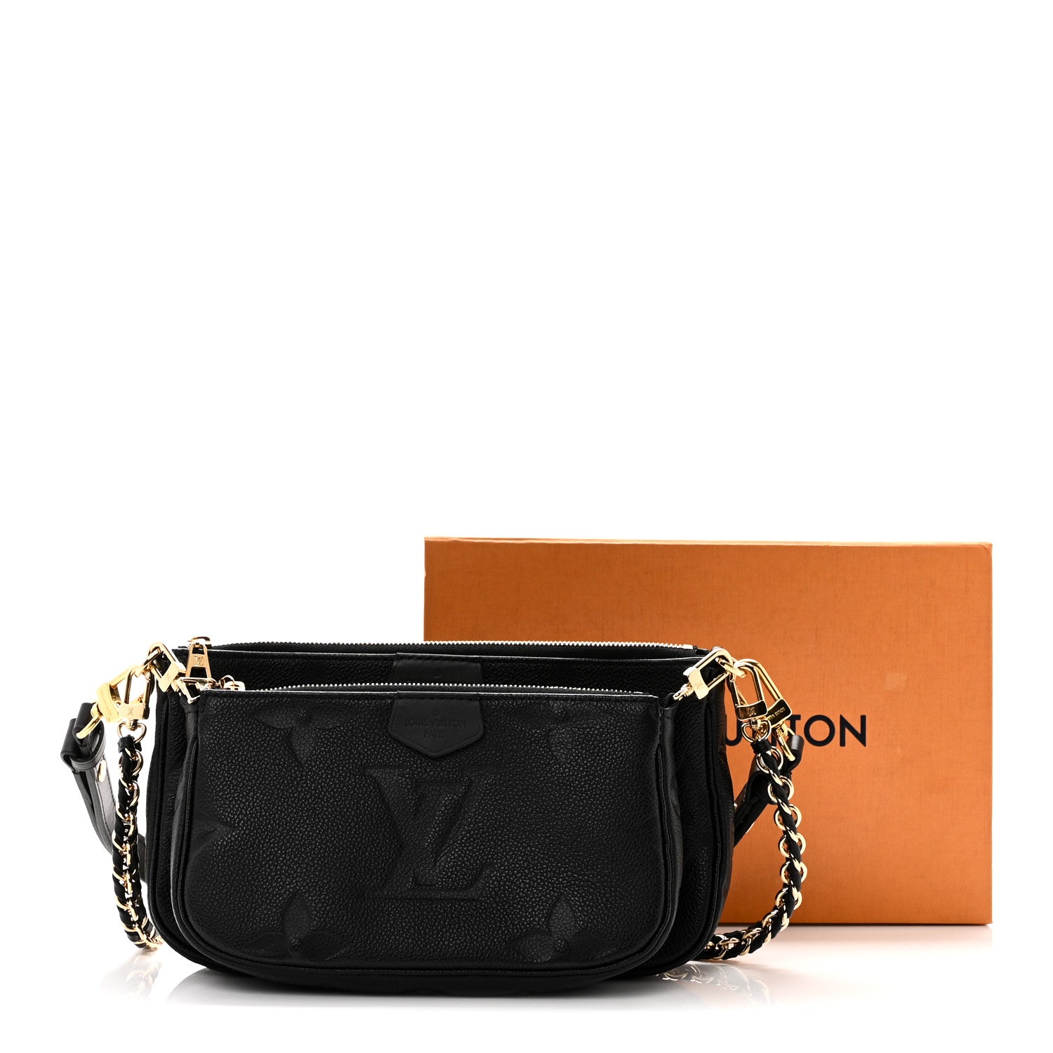 Louis Vuitton Empreinte Monogram Giant Multi Pochette Accessories Black 10 of 10