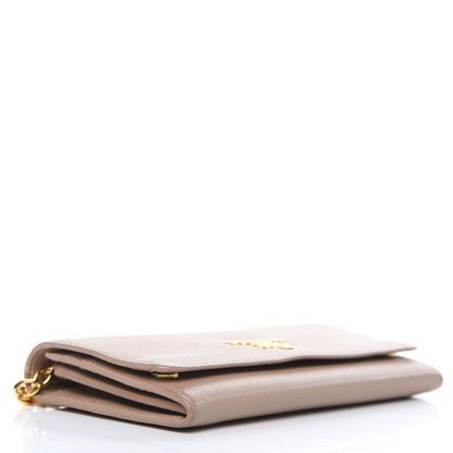 Prada Vitello Daino Chain Wallet Cammeo 4 of 11
