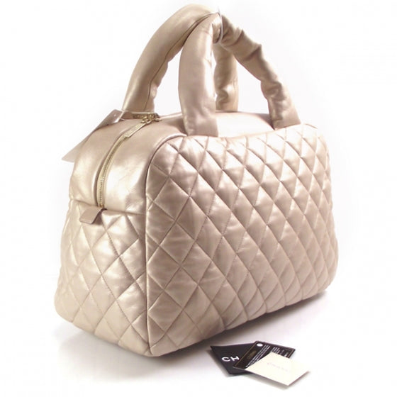 Lambskin COCO Cocoon Bowler Light Gold