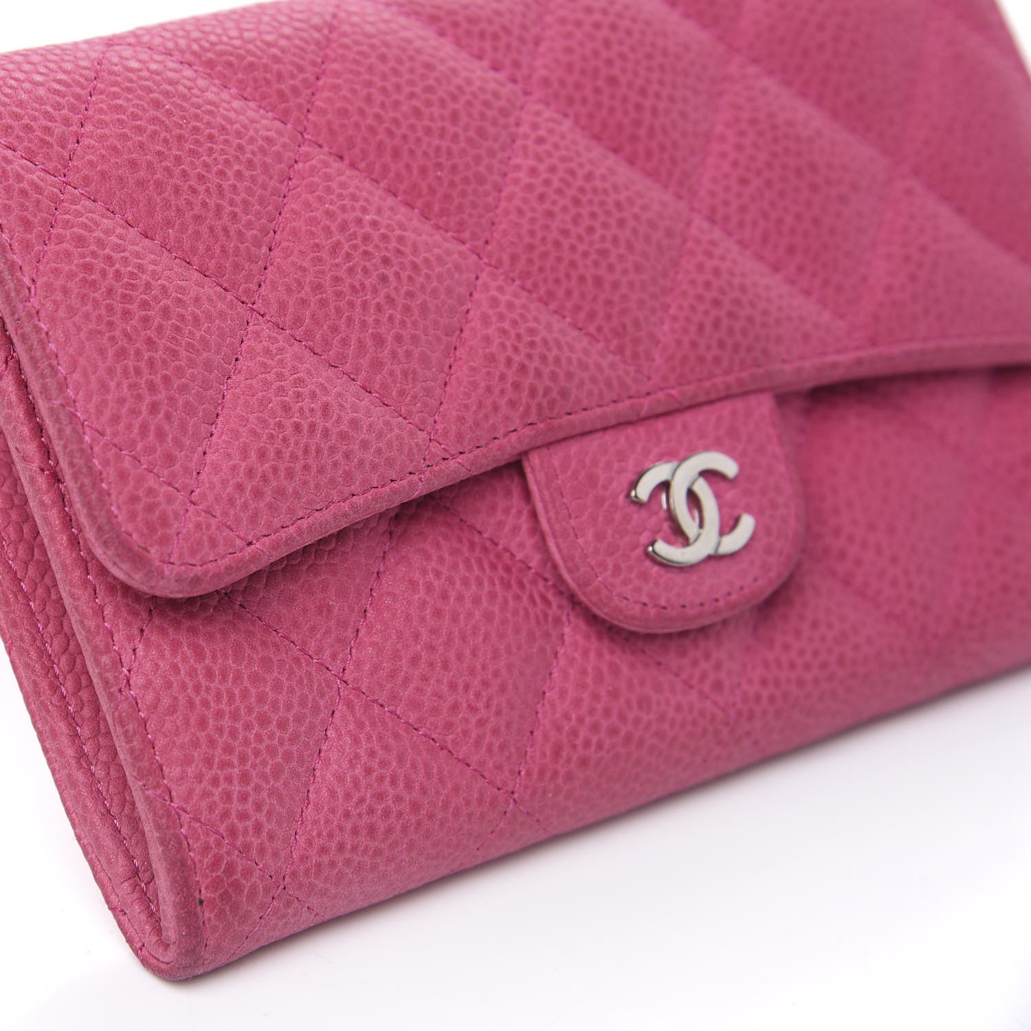 Chanel Iridescent Caviar Quilted Small Flap Wallet Pink 8 of 12