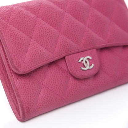 Chanel Iridescent Caviar Quilted Small Flap Wallet Pink 8 of 12