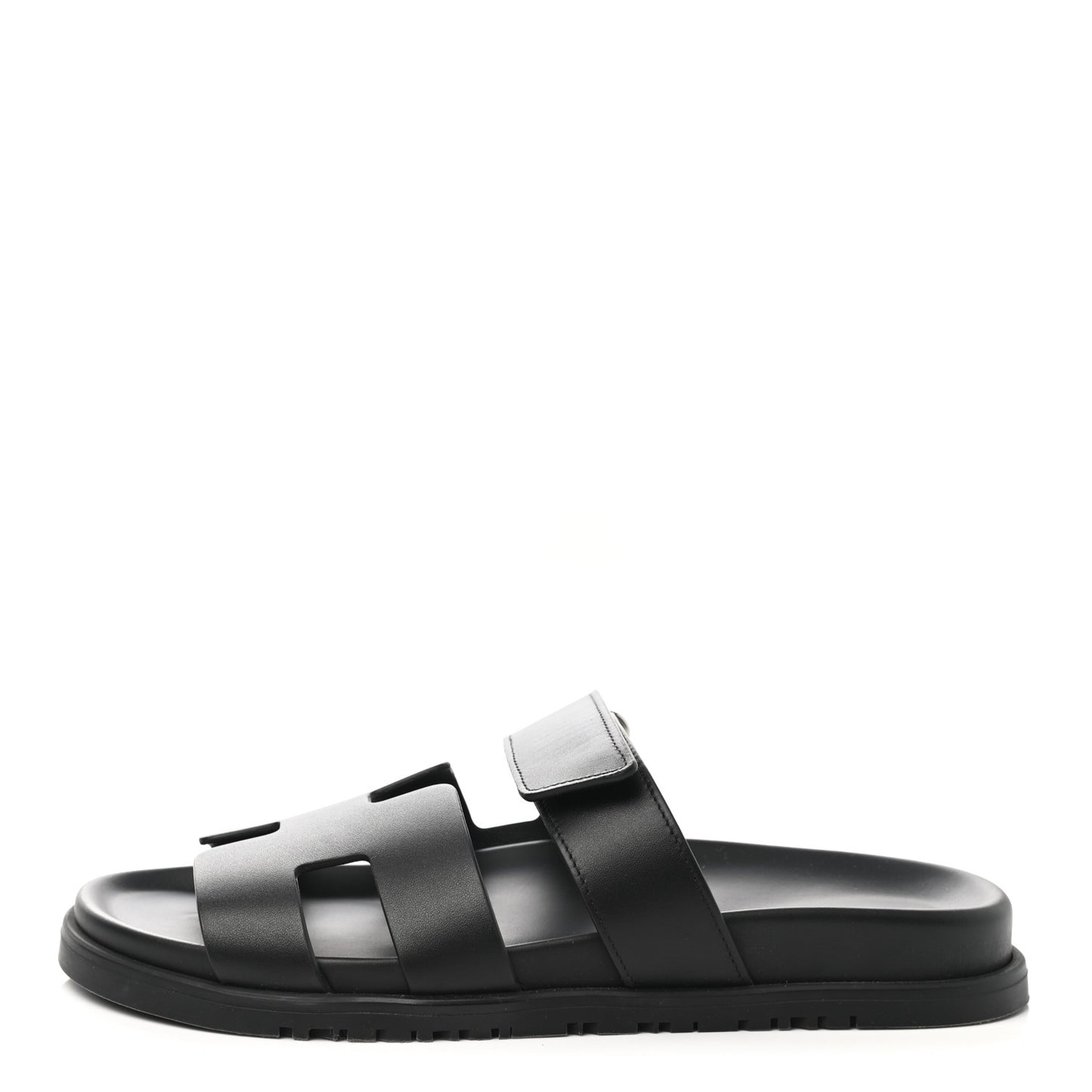 Calfskin Womens Chypre Sandals 38.5 Black