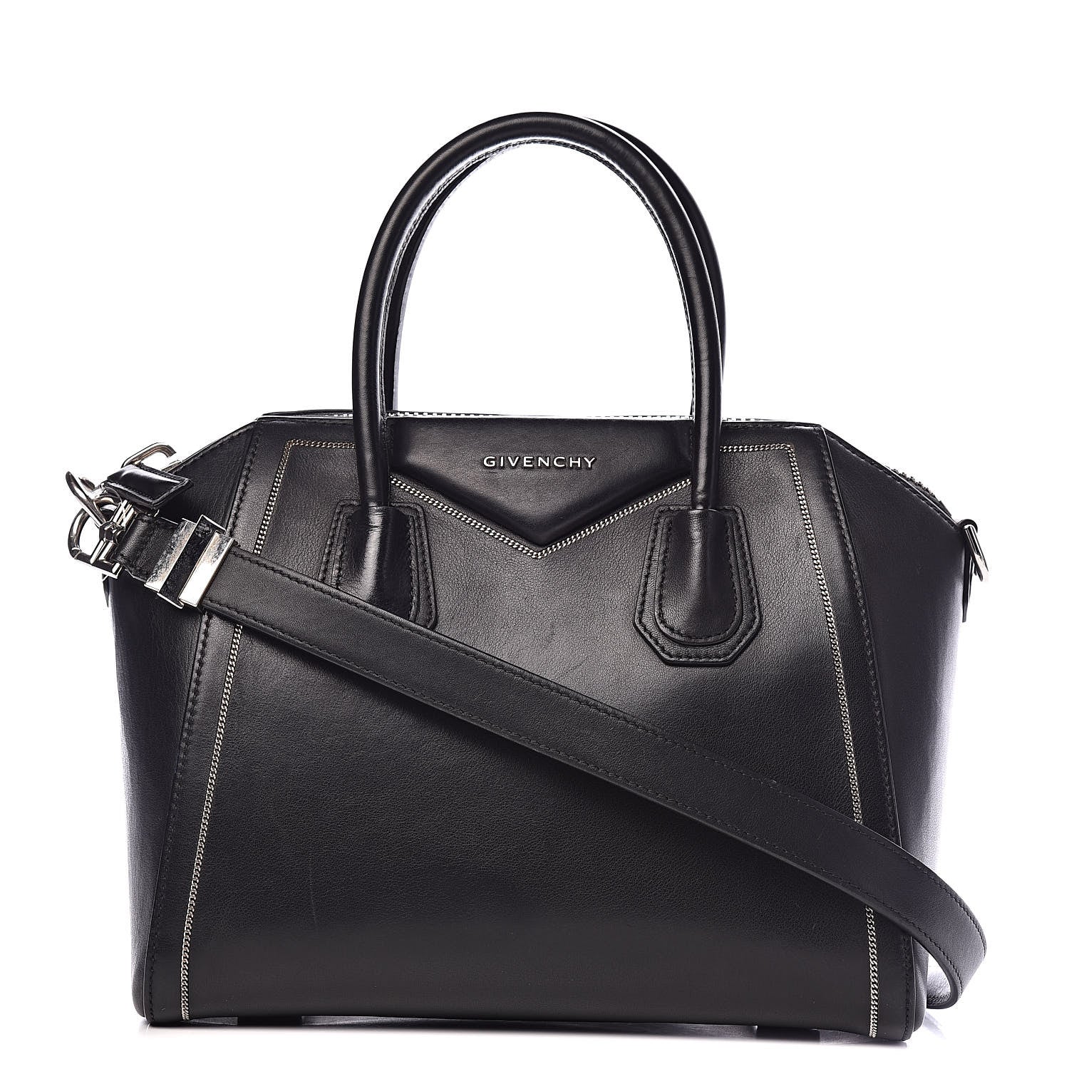 Givenchy Buffed Calfskin Small Chain Antigona Black 1 of 13