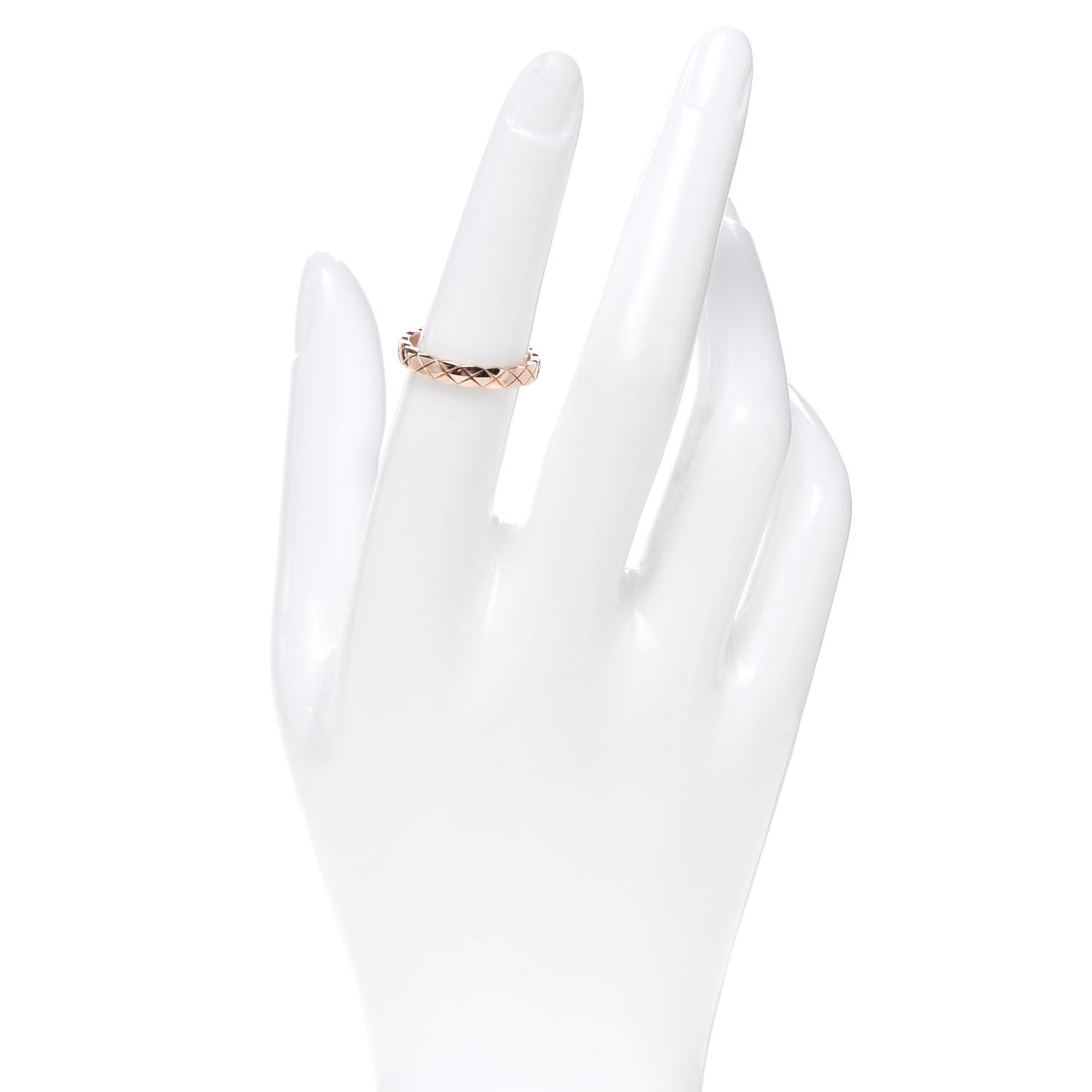 Chanel 18K Beige Gold Mini Coco Crush Ring 53 6.25 2 of 5