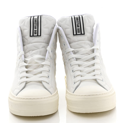 Christian Dior Etoile Embossed Dior High Top Sneakers 38.5 Snow White 2 of 8