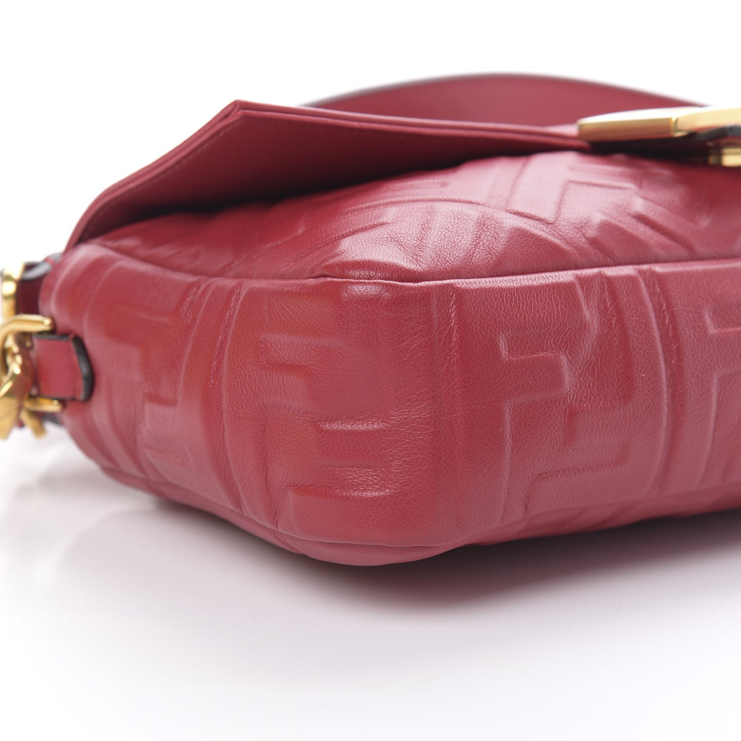 Nappa FF 1974 Embossed Baguette Fragola