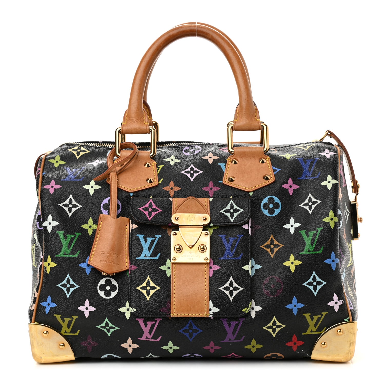Louis Vuitton Monogram Multicolor Speedy 30 Black 1 of 11