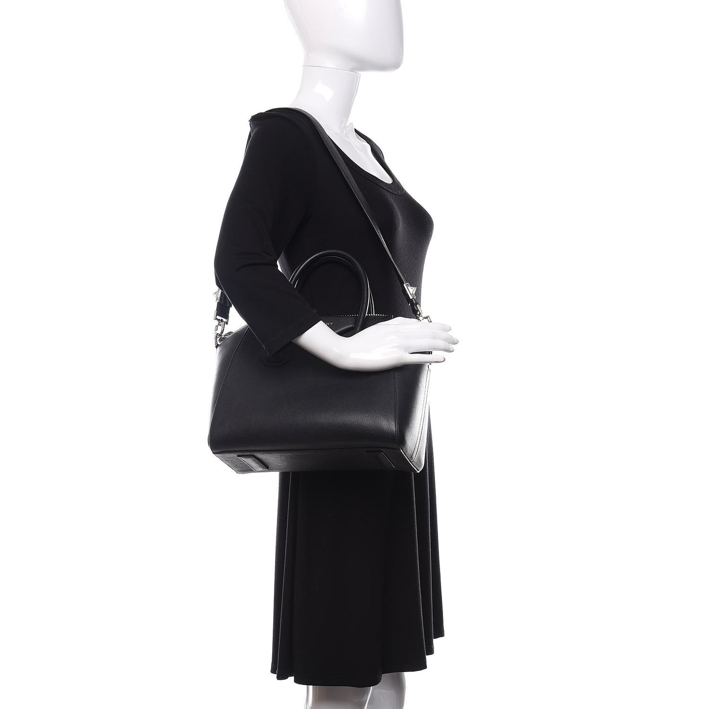 Sugar Goatskin Small Antigona Black