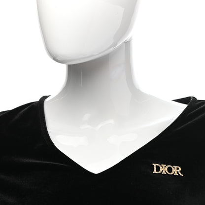 Christian Dior Crystal Dior Logo Brooch Gold 2 of 4